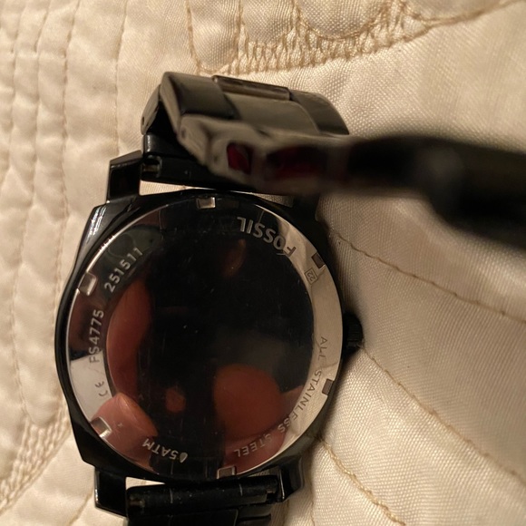 Fossil Machine Black Stainless Steel Watch - Picture 3 of 3